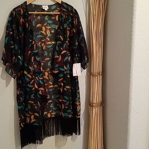 Lularoe Shawl monroe Kimono Top- New